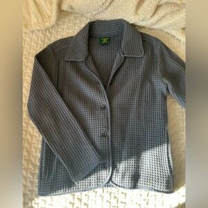 Slate blue Waffle Knit Women's Jacket cabelas XS